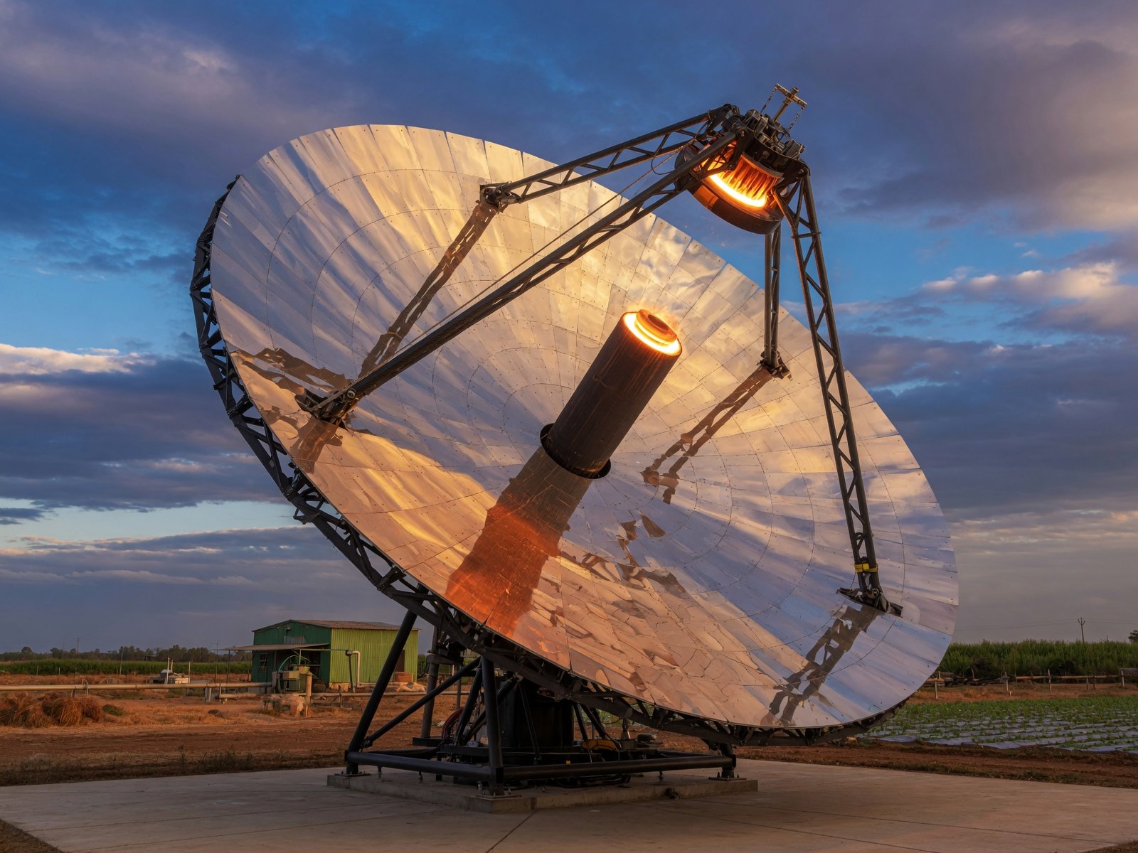 Concentrated sunlight: how parabolic solar thermal technology works